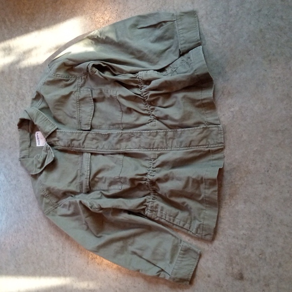 Old Navy Full Zip Green Jacket Womens Large